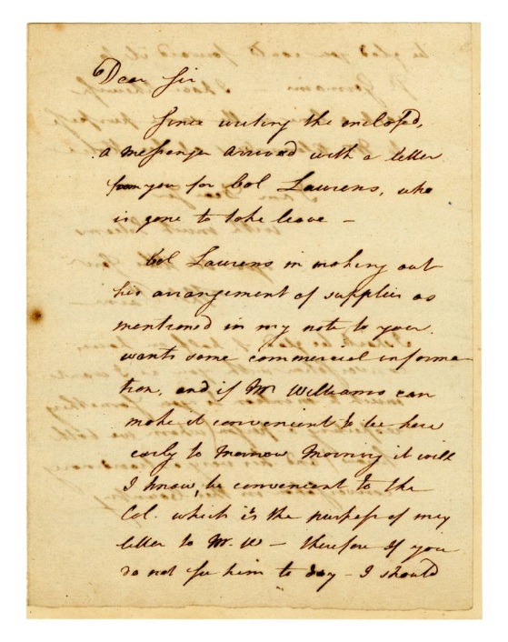 Letter from Thomas Paine to Benjamin Franklin, 1781