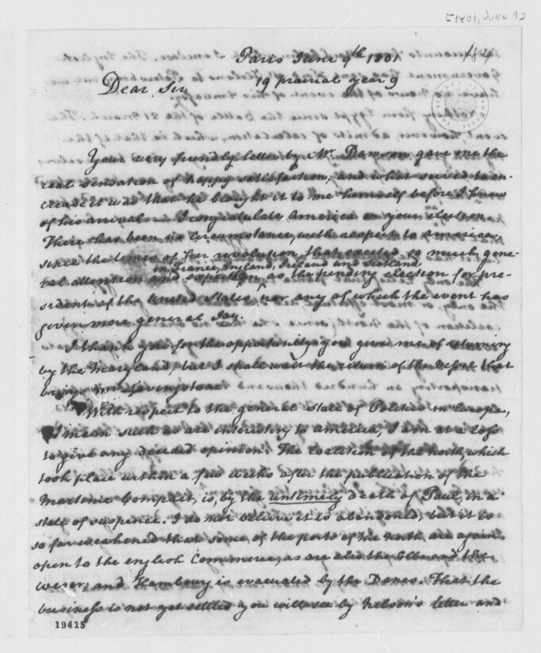 paine to jefferson 6-9-1801