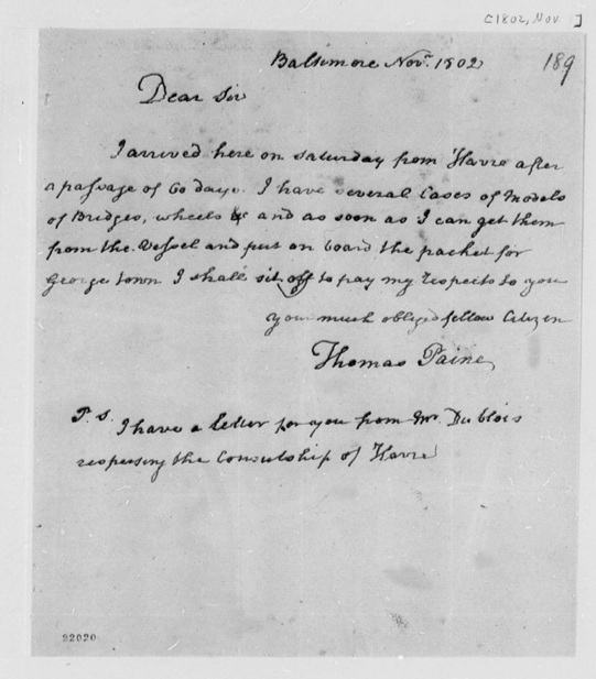 paine to jefferson 11-1802