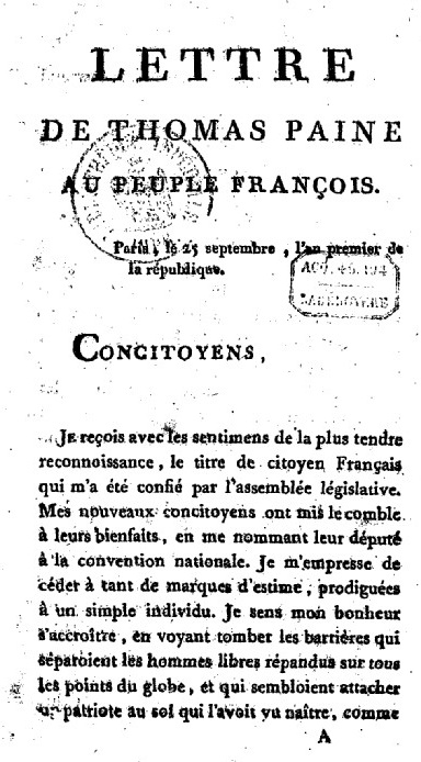 Life of Thomas Paine, Vol. I.