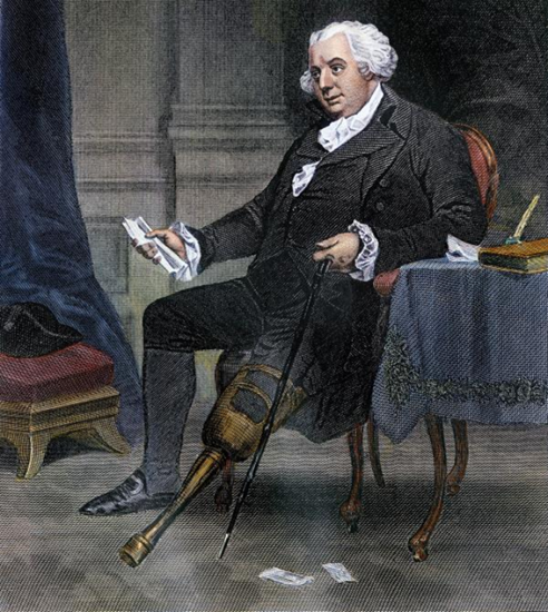Portrait of Gouverneur Morris by American painter Alonzo Chappel (circa 1860s) - link