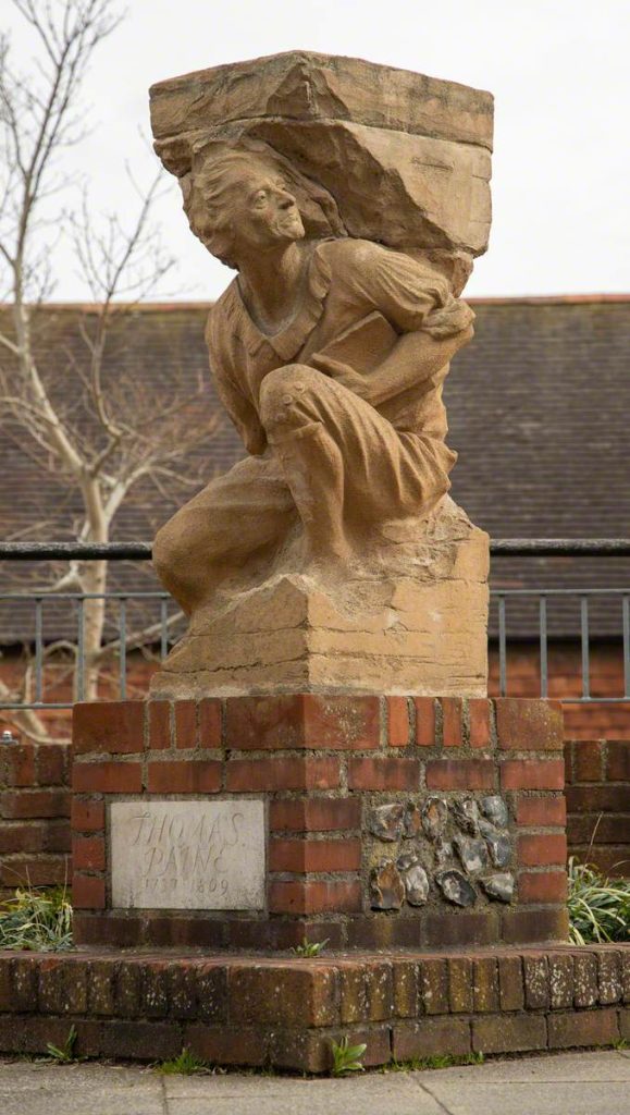 Cornish, Marcus; Thomas Paine (1737-1809); Lewes Town Council; https://www.artuk.org/artworks/thomas-paine-17371809-259676
