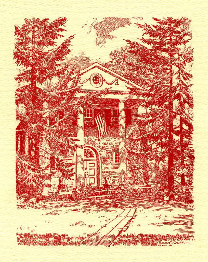 Thomas Paine Memorial Building sketch by Robert Emmett - American Philosophical Society