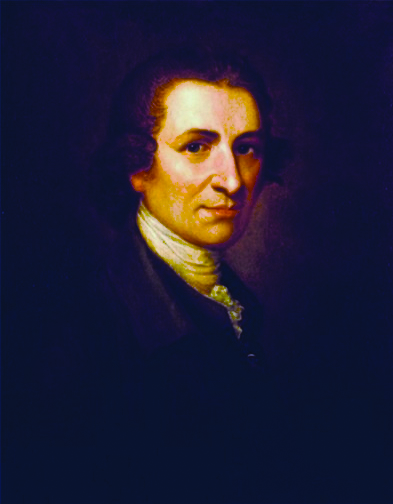 Thomas Paine portrait by Matthew Pratt. Source: Kirby Collection, Lafayette College