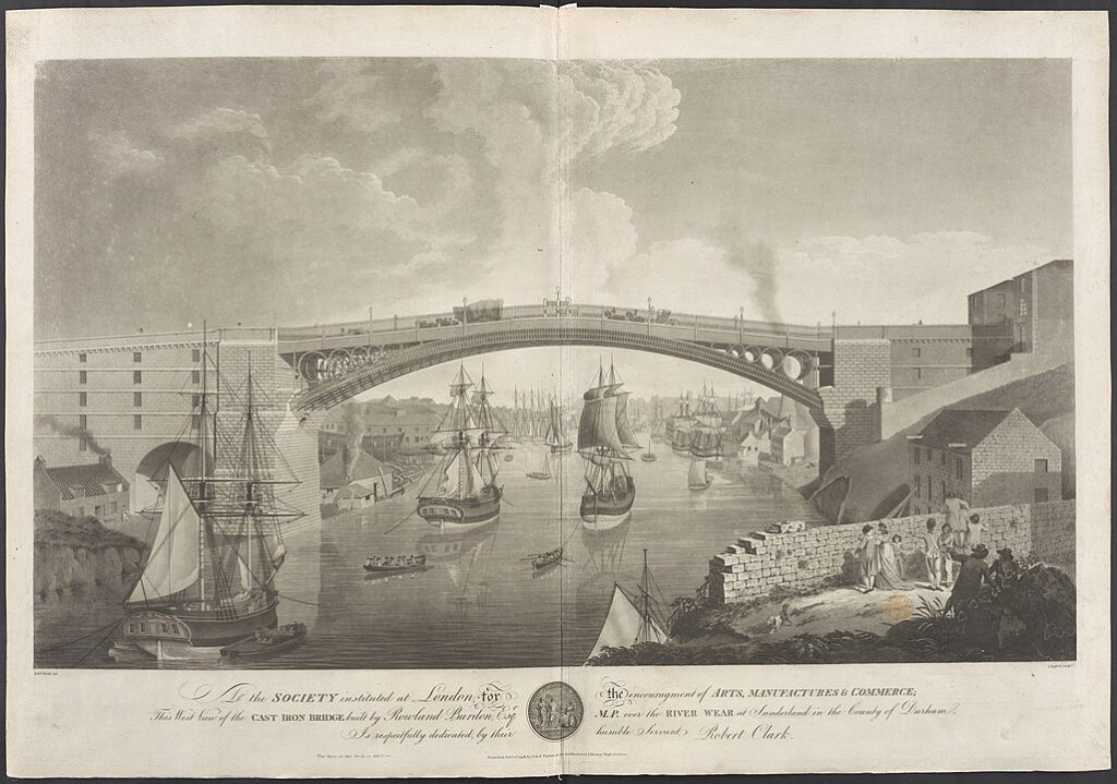 Cast Iron Bridge over the River Wear at Sunderland - link