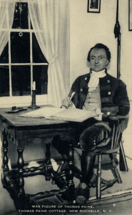 A wax figure of Paine at the Thomas Paine Cottage in New Rochelle, N.Y. - American Philosophical Society