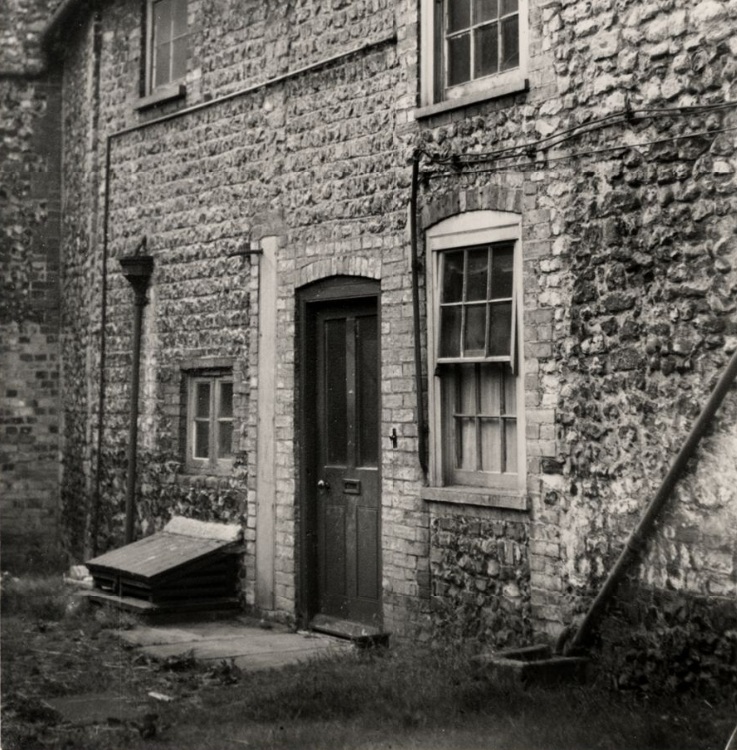 A photograph of the cottage in which Thomas Paine was born in Thetford, England taken by photographer A.G. Bagshaw