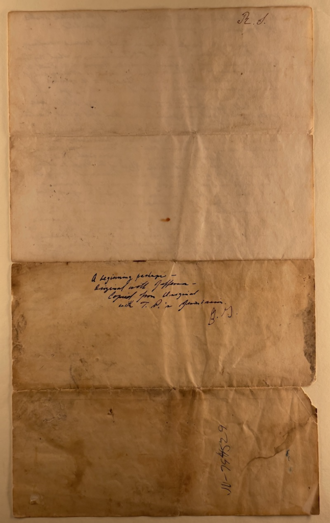 Sherman copy manuscript back