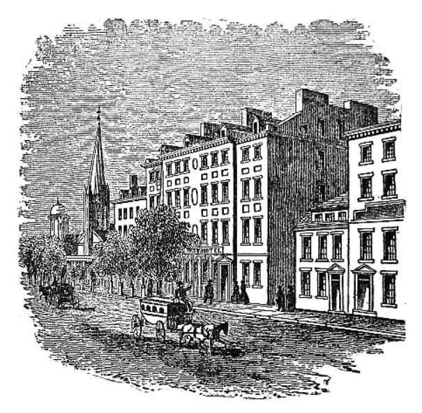 Paine visited Lovett’s Hotel in Manhattan in periodically in 1803 and 1804 for some weeks. On March 18th, 1803, Paine attended a large dinner in his honor that was promoted with the help of future critic James Cheetham.