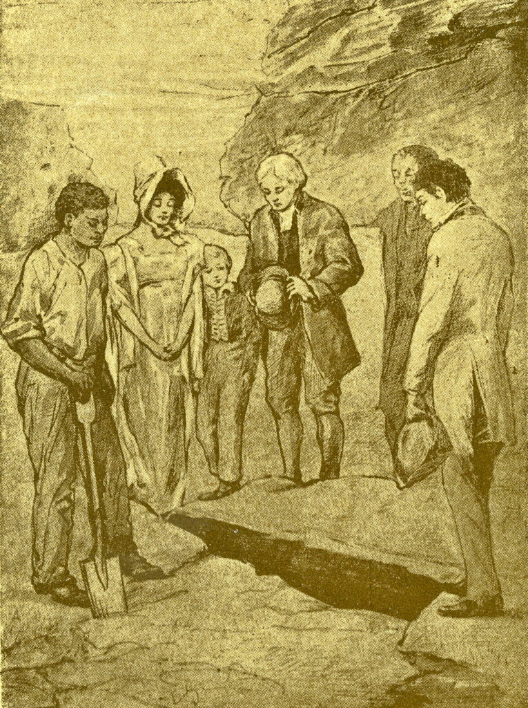 An 1892 cartoon of Paine's burial that was originally published Moncure D. Conway's landmark biography "The Life of Thomas Paine: With a History of His Literary, Political, and Religious Career in America, France, and England"