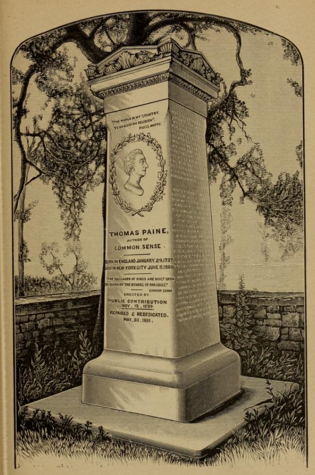 From the 1892 Life of Thomas Paine biography by
William James Linton - Library of Congress