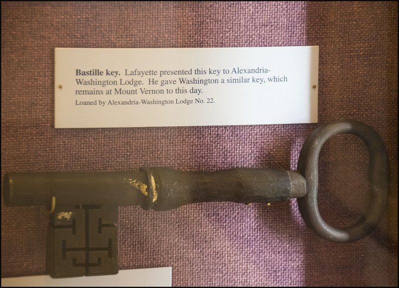 In 1790, the Marquis de Lafayette was head of the Paris National Guard, leaving him in charge of the Bastille Prison. Lafayette entrusted Thomas Paine to deliver the main iron key of the prison to then-President George Washington as a symbol of democracy triumphing over tyranny. Today, the famous Bastille Key is housed at the George Washington's Mount Vernon estate in Virginia - Photo by Ron Cogswell