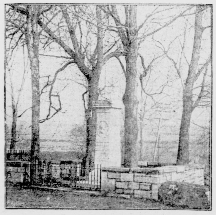 A photo of the Thomas Paine New Rochelle Monument from the March 25, 1901 New-York Tribune - Library of Congress